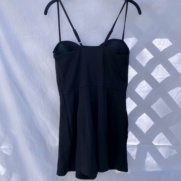 Leith Bustier Little Black Romper - Picture 9 of 12